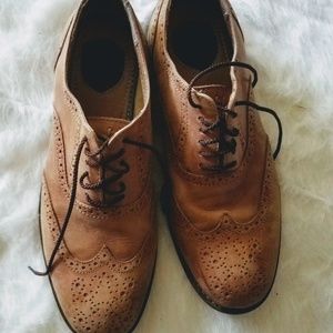 Tommy Hilfiger Samson Brown Leather Lace Up Oxford sz 10